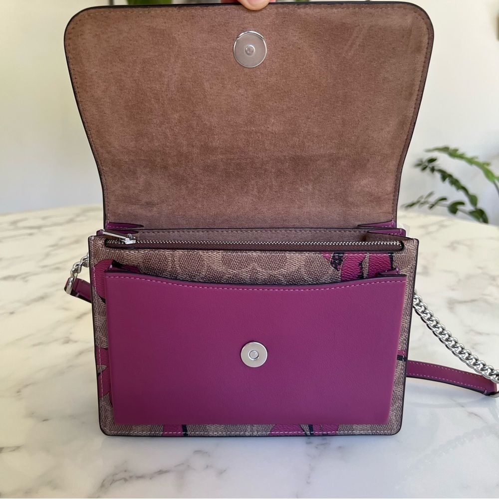 NWT Coach Klare Crossbody Bag In Signature Canvas & Leather With Bow Print CY649 - Picture 11 of 16